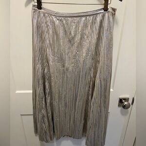 Maeve Silver Nikola Midi Skirt